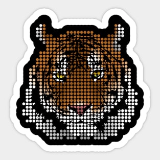 Tiger Dotted Art Sticker